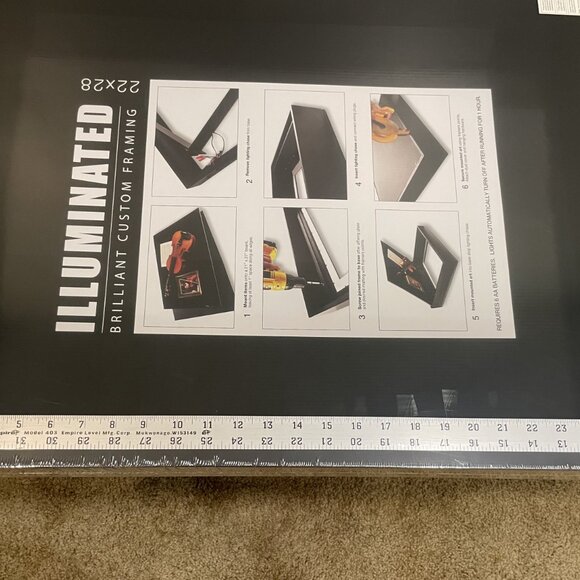 NEW Illuminated Custom Framing Shadow Box 22x28 Lighted LED Display-Art Military - Picture 6 of 14